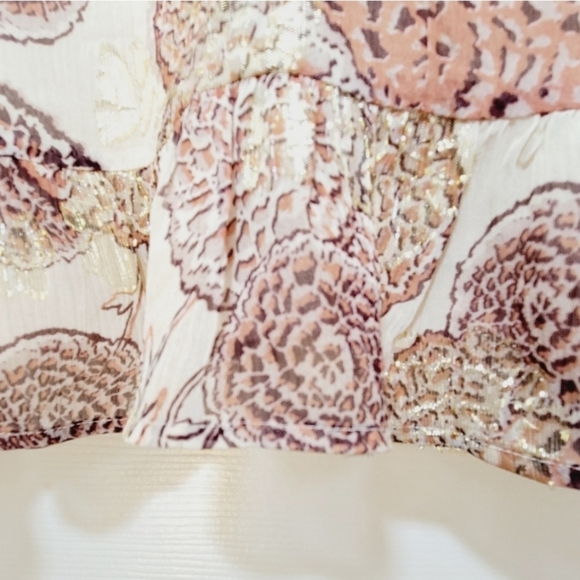 Ba&sh Metallic Effort Hydra Dress in Pink Rose Size Small - Picture 7 of 11